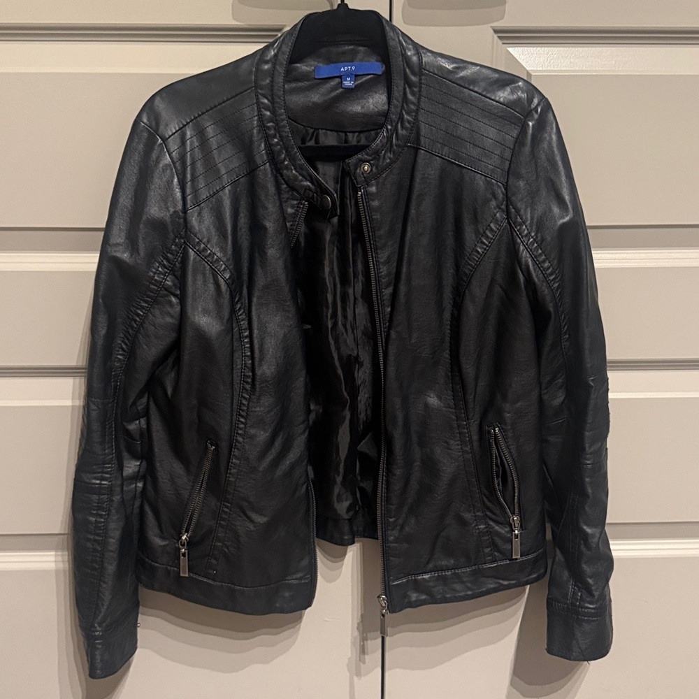 Black Faux Leather Jacket